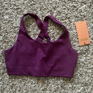 NWT Girlfriend Collective Plum Simone Bra M